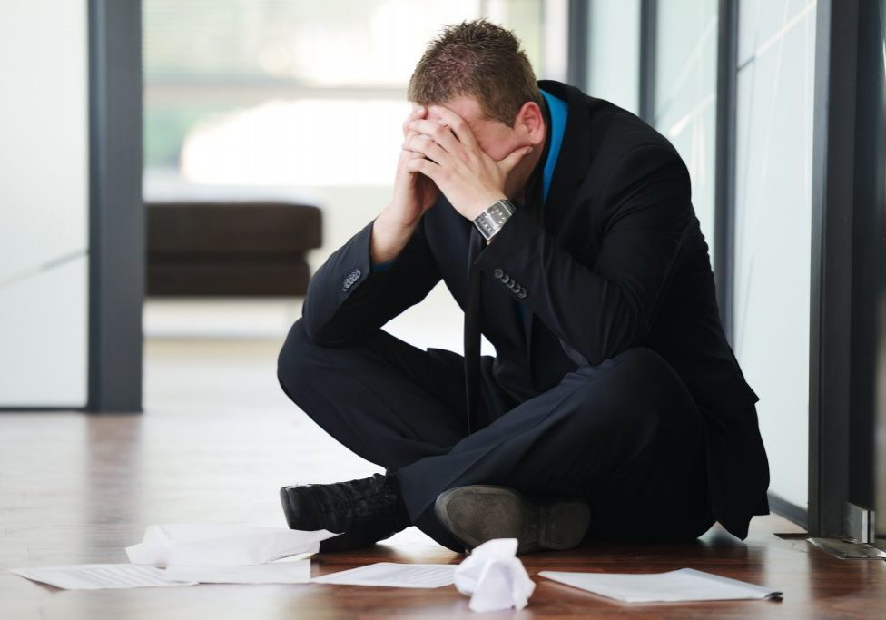 Stressed businessman